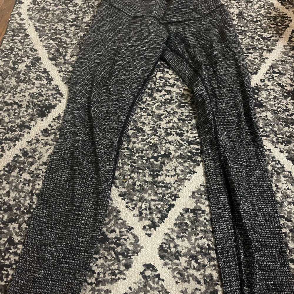 lululemon athletica Black and Gray Leggings